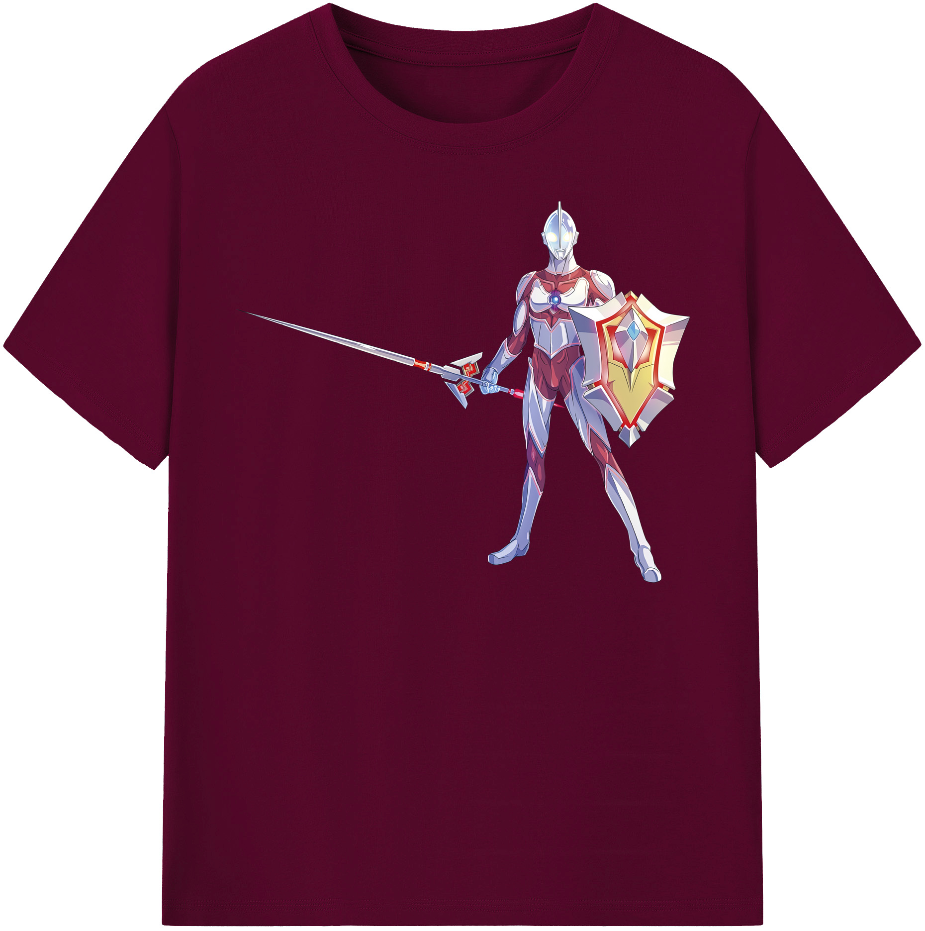 （画像用） ウルトラマン Ultraman レディースカジュアルプリントTシャツ（綿100％）